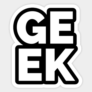 Geek (geeks / nerds) Sticker